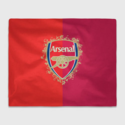 Плед флисовый FC Arsenal - emblem, цвет: 3D-велсофт
