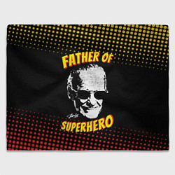 Плед флисовый Stan Lee: Father of Superhero, цвет: 3D-флис