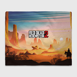 Плед флисовый RDR 2: Wild West, цвет: 3D-велсофт