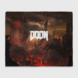 Плед флисовый DOOM: Eternal, цвет: 3D-велсофт