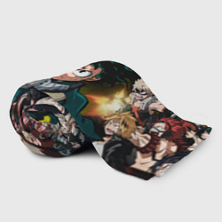 Плед флисовый Моя геройская академия 1, цвет: 3D-велсофт — фото 2