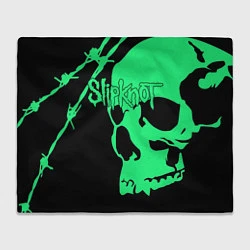Плед флисовый Slipknot: Acid Skull, цвет: 3D-велсофт