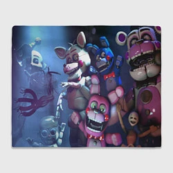 Плед флисовый Five Nights at Freddys, цвет: 3D-велсофт