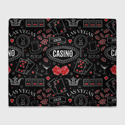 Плед флисовый Casino, цвет: 3D-велсофт