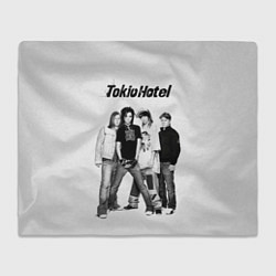 Плед флисовый Tokio Hotel pop rock band, цвет: 3D-велсофт