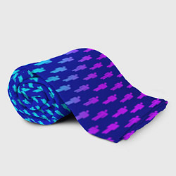 Плед флисовый Billie Eilish: Violet Pattern, цвет: 3D-велсофт — фото 2