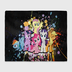 Плед флисовый My little pony band, цвет: 3D-велсофт