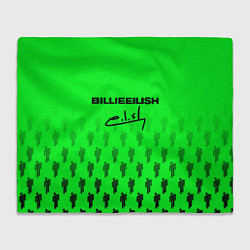 Плед флисовый Billie Eilish: Green Autograph, цвет: 3D-велсофт