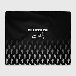 Плед флисовый Billie Eilish: Black Autograph, цвет: 3D-велсофт