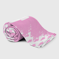 Плед флисовый Billie Eilish: Pink Style, цвет: 3D-велсофт — фото 2