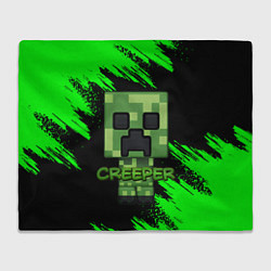 Плед флисовый MINECRAFT CREEPER, цвет: 3D-велсофт