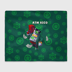 Плед флисовый ATM RICO, цвет: 3D-велсофт