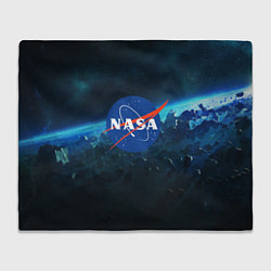 Плед флисовый NASA, цвет: 3D-велсофт