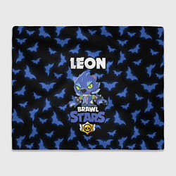 Плед флисовый Brawl stars leon оборотень, цвет: 3D-велсофт