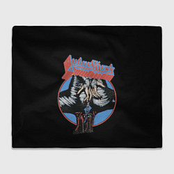 Плед флисовый Judas Priest, цвет: 3D-велсофт