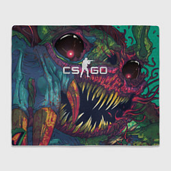 Плед флисовый CS GO Hyper Beast, цвет: 3D-велсофт