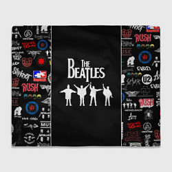 Плед флисовый Beatles, цвет: 3D-велсофт