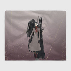 Плед флисовый Мори Огай, цвет: 3D-велсофт