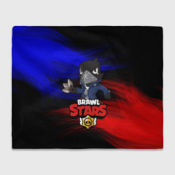 Плед флисовый BRAWL STARS CROW, цвет: 3D-велсофт