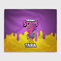 Плед флисовый BRAWL STARS TARA, цвет: 3D-велсофт