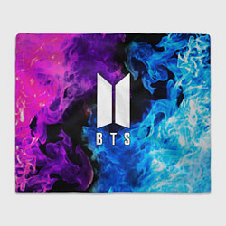Плед флисовый BTS, цвет: 3D-велсофт