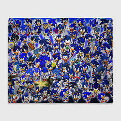 Плед флисовый All of Sonic, цвет: 3D-велсофт