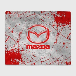 Плед флисовый MAZDA RED LOGO, цвет: 3D-велсофт