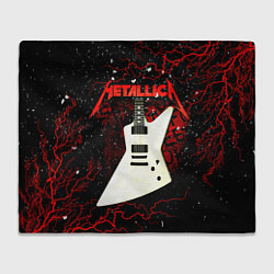 Плед флисовый Metallica, цвет: 3D-велсофт