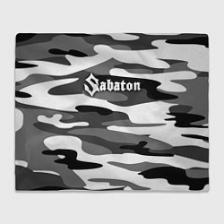 Плед флисовый Камуфляж Sabaton, цвет: 3D-велсофт