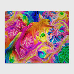 Плед флисовый TIE DYE, цвет: 3D-велсофт