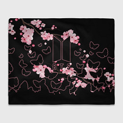 Плед флисовый BTS, цвет: 3D-велсофт