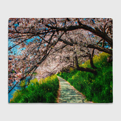 Плед флисовый Весна 2020, цвет: 3D-велсофт