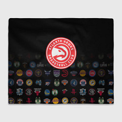 Плед флисовый Atlanta Hawks 1, цвет: 3D-велсофт