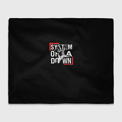 Плед флисовый System of a Down, цвет: 3D-велсофт