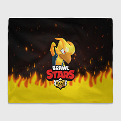 Плед флисовый BRAWL STARS CROW PHOENIX, цвет: 3D-велсофт