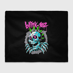 Плед флисовый Blink-182 8, цвет: 3D-велсофт