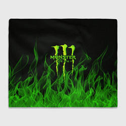 Плед флисовый MONSTER ENERGY, цвет: 3D-велсофт