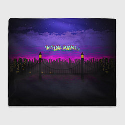 Плед флисовый HOTLINE MIAMI2, цвет: 3D-велсофт