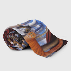 Плед флисовый Коты, цвет: 3D-велсофт — фото 2