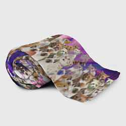 Плед флисовый КОТ DJ, цвет: 3D-велсофт — фото 2