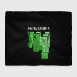 Плед флисовый MINECRAFT CREEPER, цвет: 3D-велсофт