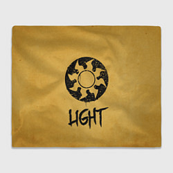 Плед флисовый Emblems Light, цвет: 3D-велсофт