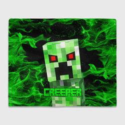 Плед флисовый MINECRAFT CREEPER, цвет: 3D-велсофт