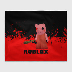 Плед флисовый Roblox Piggy, цвет: 3D-велсофт