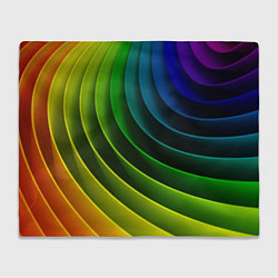 Плед флисовый Color 2058, цвет: 3D-велсофт