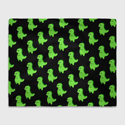 Плед флисовый Динозавры, цвет: 3D-велсофт