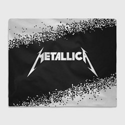 Плед флисовый METALLICA МЕТАЛЛИКА, цвет: 3D-велсофт