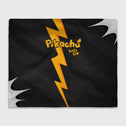 Плед флисовый Pikachu, цвет: 3D-велсофт