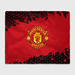 Плед флисовый MANCHESTER UNITED, цвет: 3D-велсофт