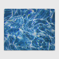 Плед флисовый Вода, цвет: 3D-велсофт